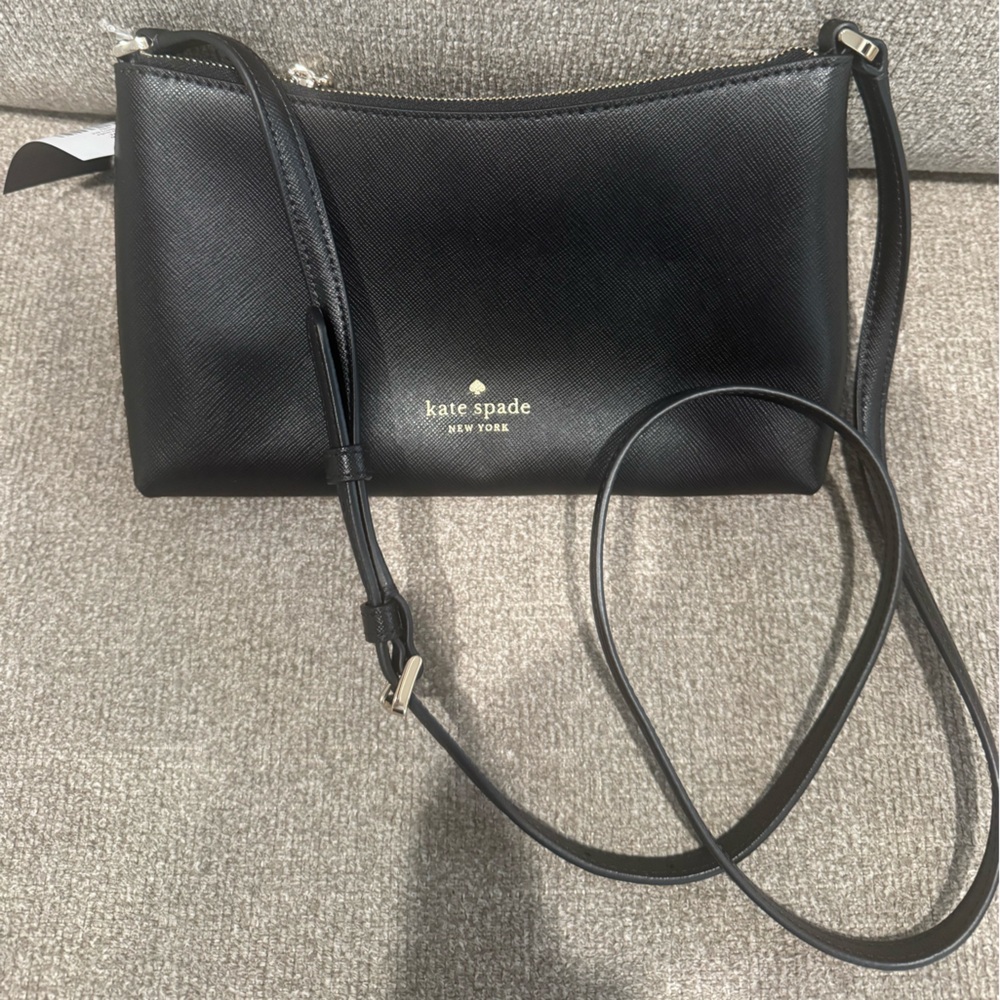 KATE SPADE - black, crossbody bag